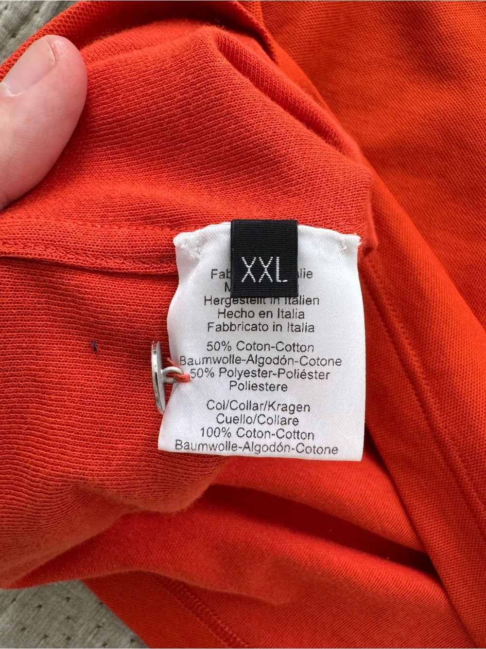 Hermès Sellier Button Stretch Pique Short Sleeve Men’s Polo ~ Made in Italy